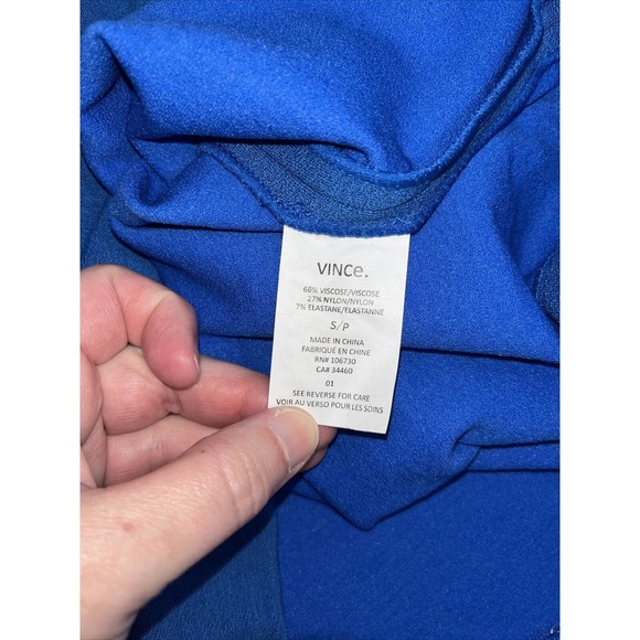 Vince Royal Blue Sleeveless Sheath Tank Dress Women's Size Small New With Tags! - Picture 9 of 9
